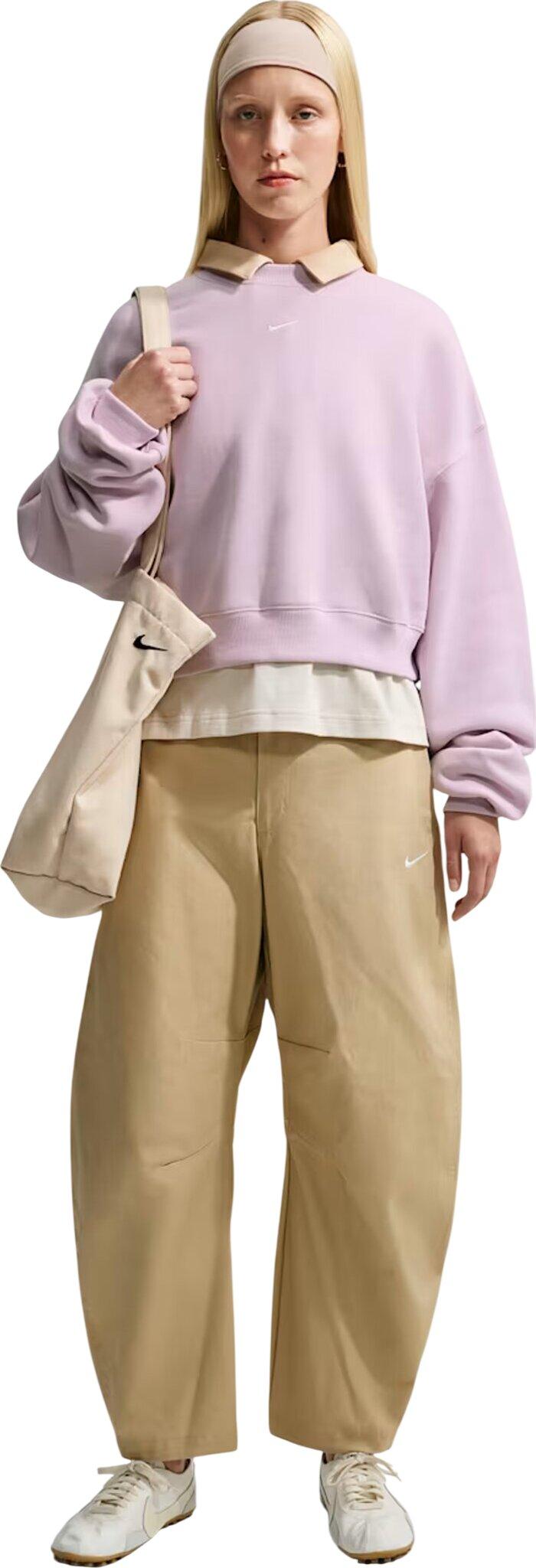 Numéro de l'image de la galerie de produits 3 pour le produit Haut court à glissière 1/4 surdimensionné mi-épais Nike Studio Fleece - Femme