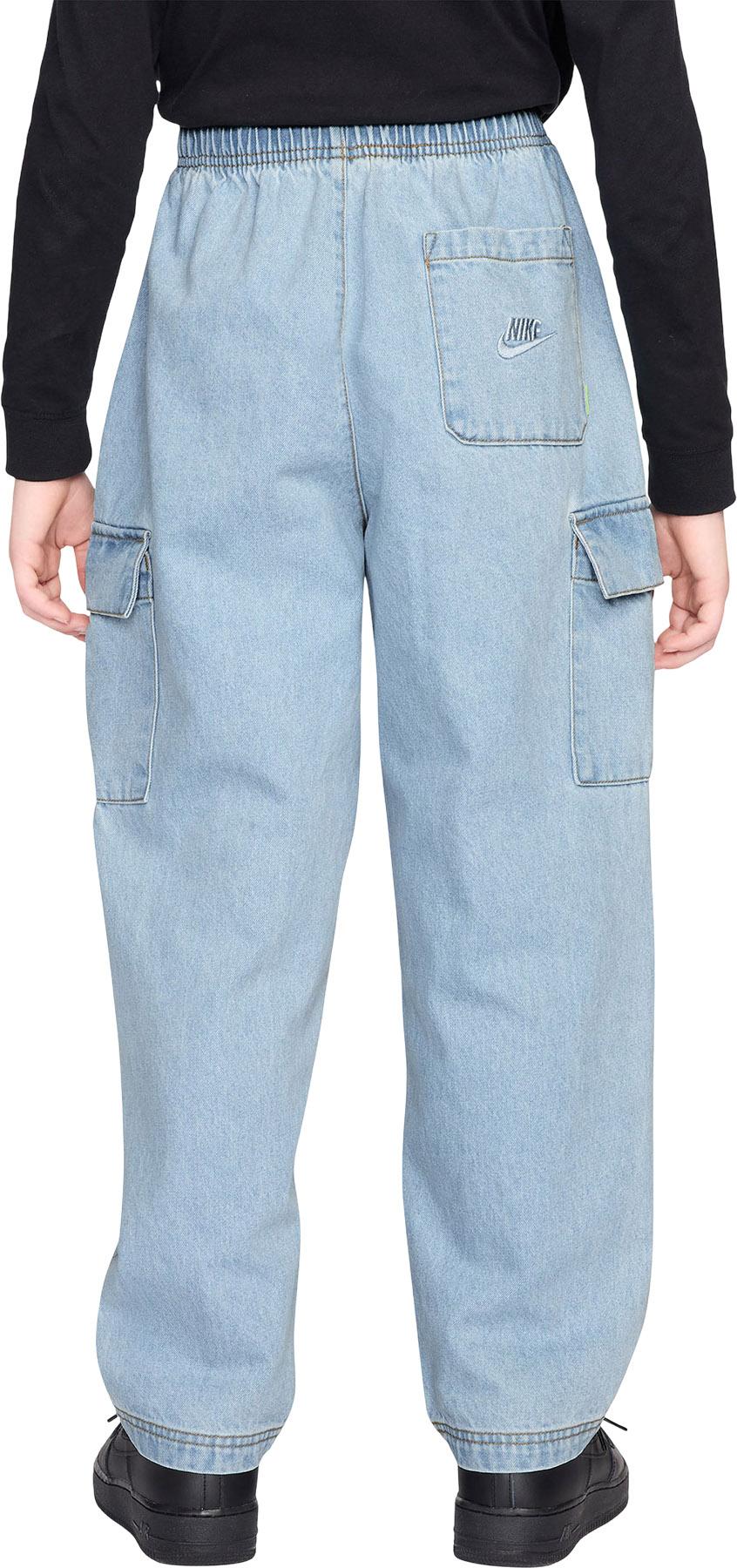 Product gallery image number 2 for product Pantalon cargo en denim Sportswear Collection - Grand Enfant