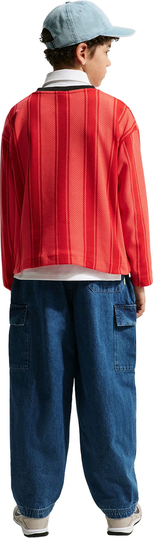 Product gallery image number 3 for product Sportswear Collection Denim Cargo Trousers - Big Kids