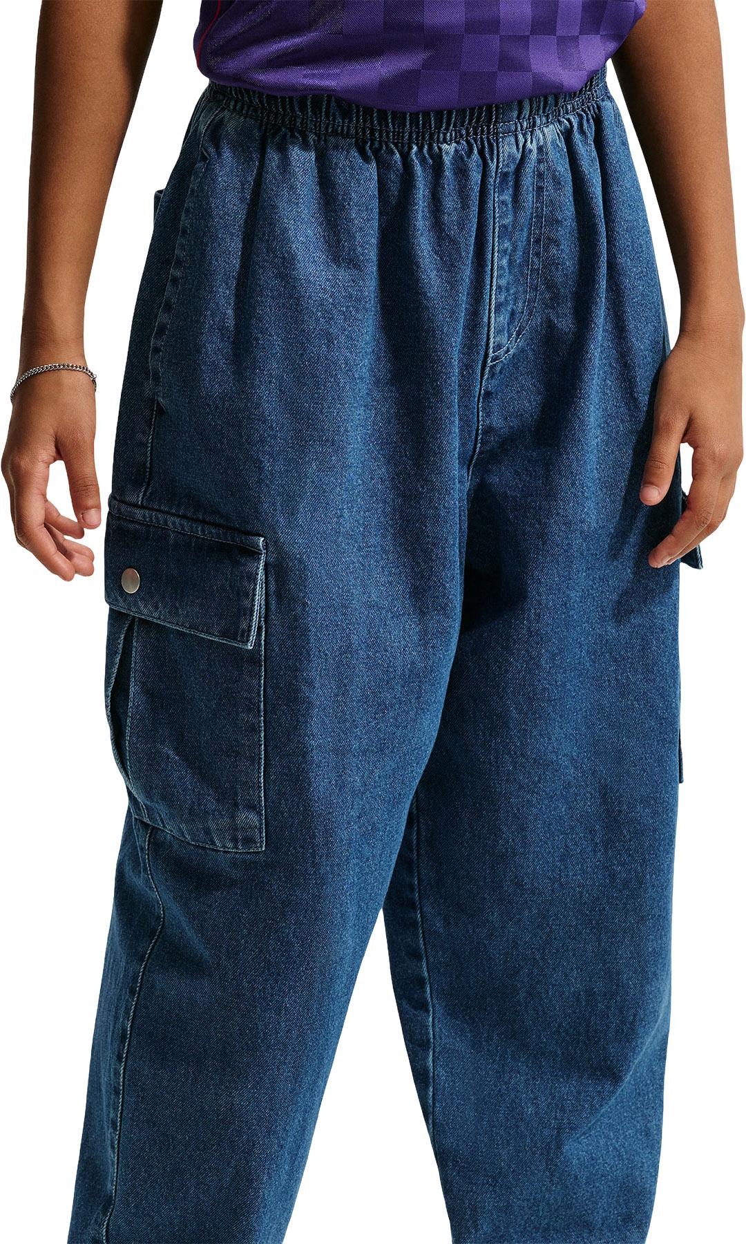 Product gallery image number 4 for product Sportswear Collection Denim Cargo Trousers - Big Kids