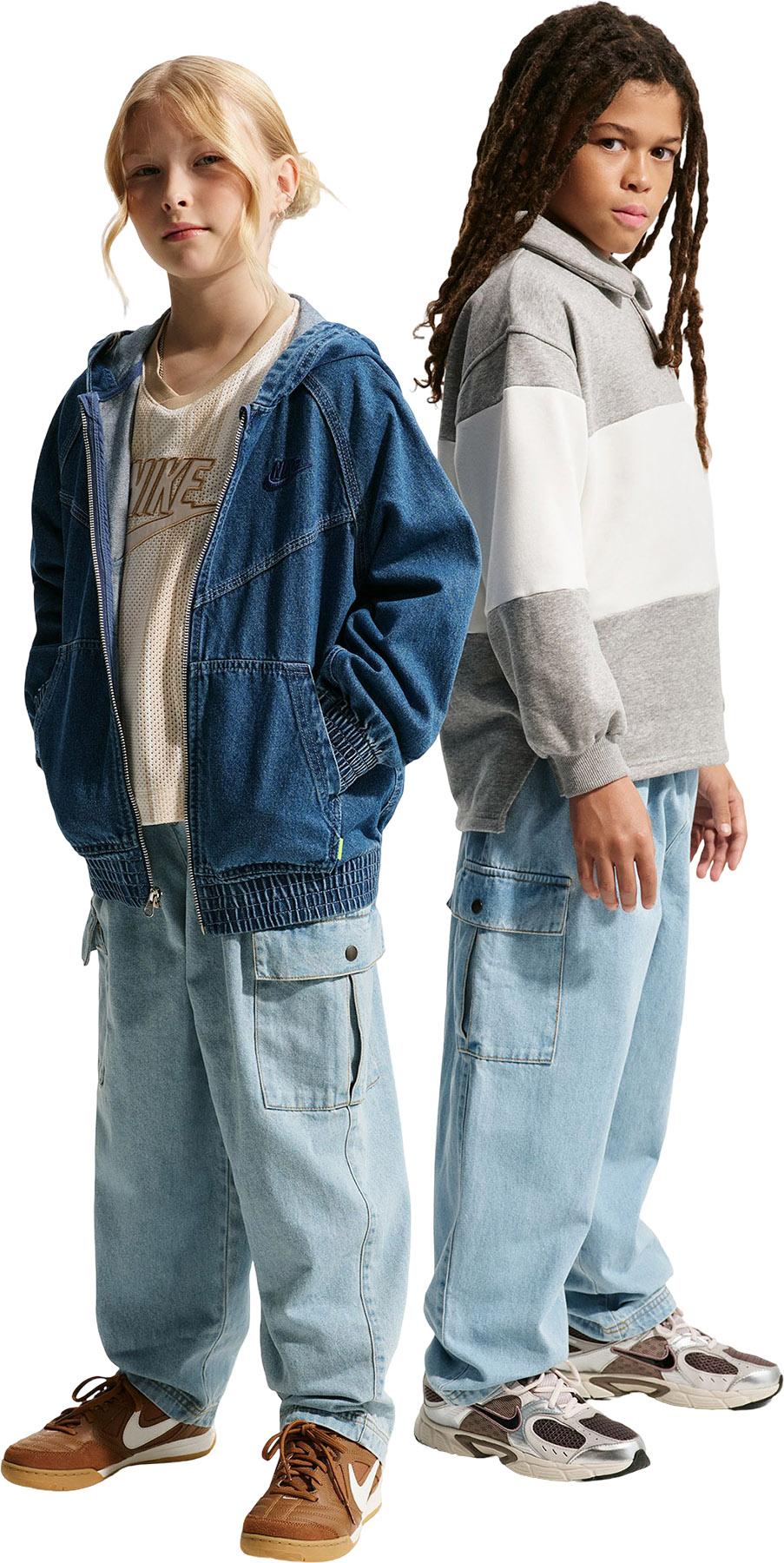 Product image for Sportswear Collection Denim Cargo Trousers - Big Kids