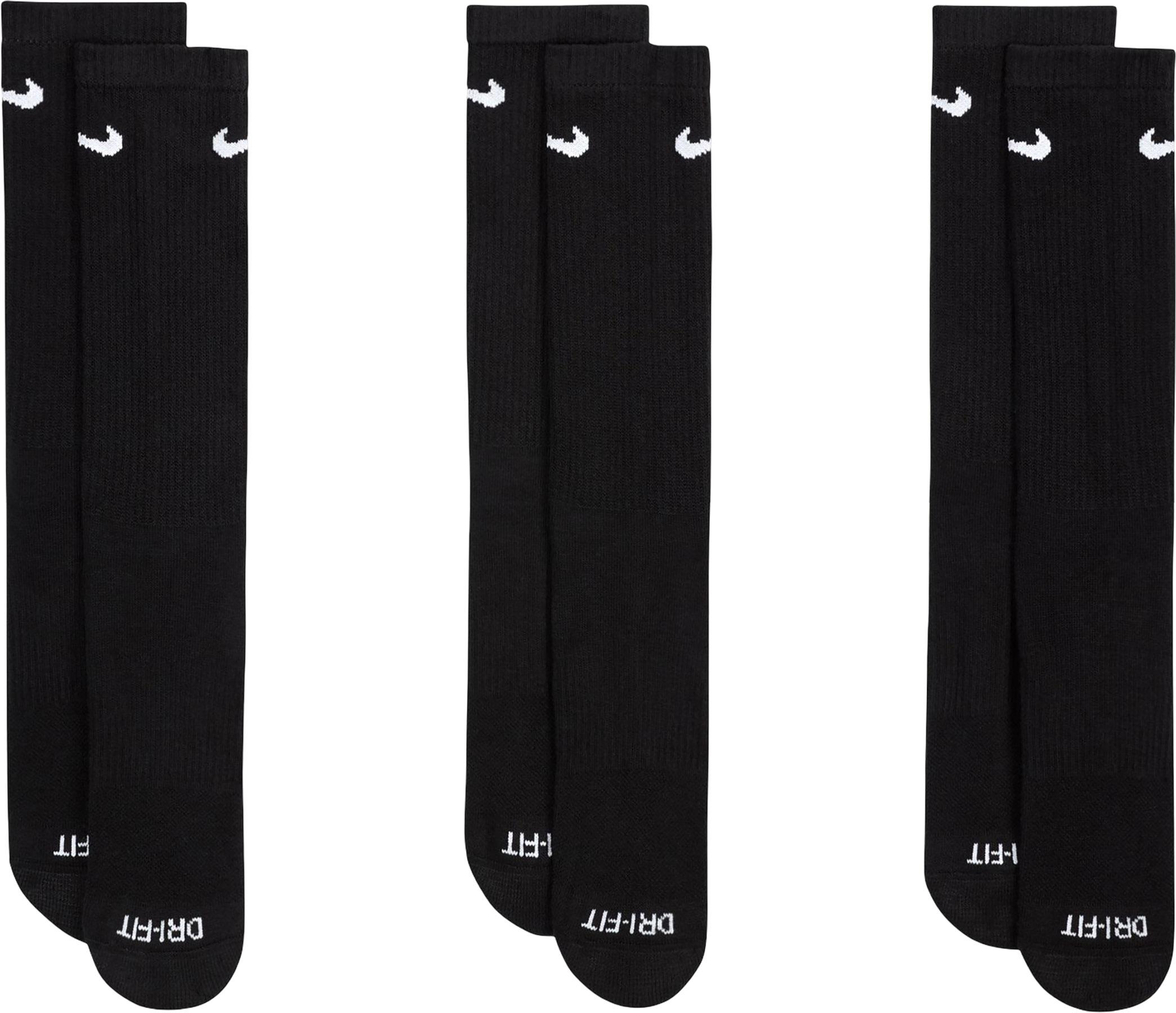 Product gallery image number 2 for product Everyday Plus 3 Pack Cushioned Training Crew Socks - Unisex