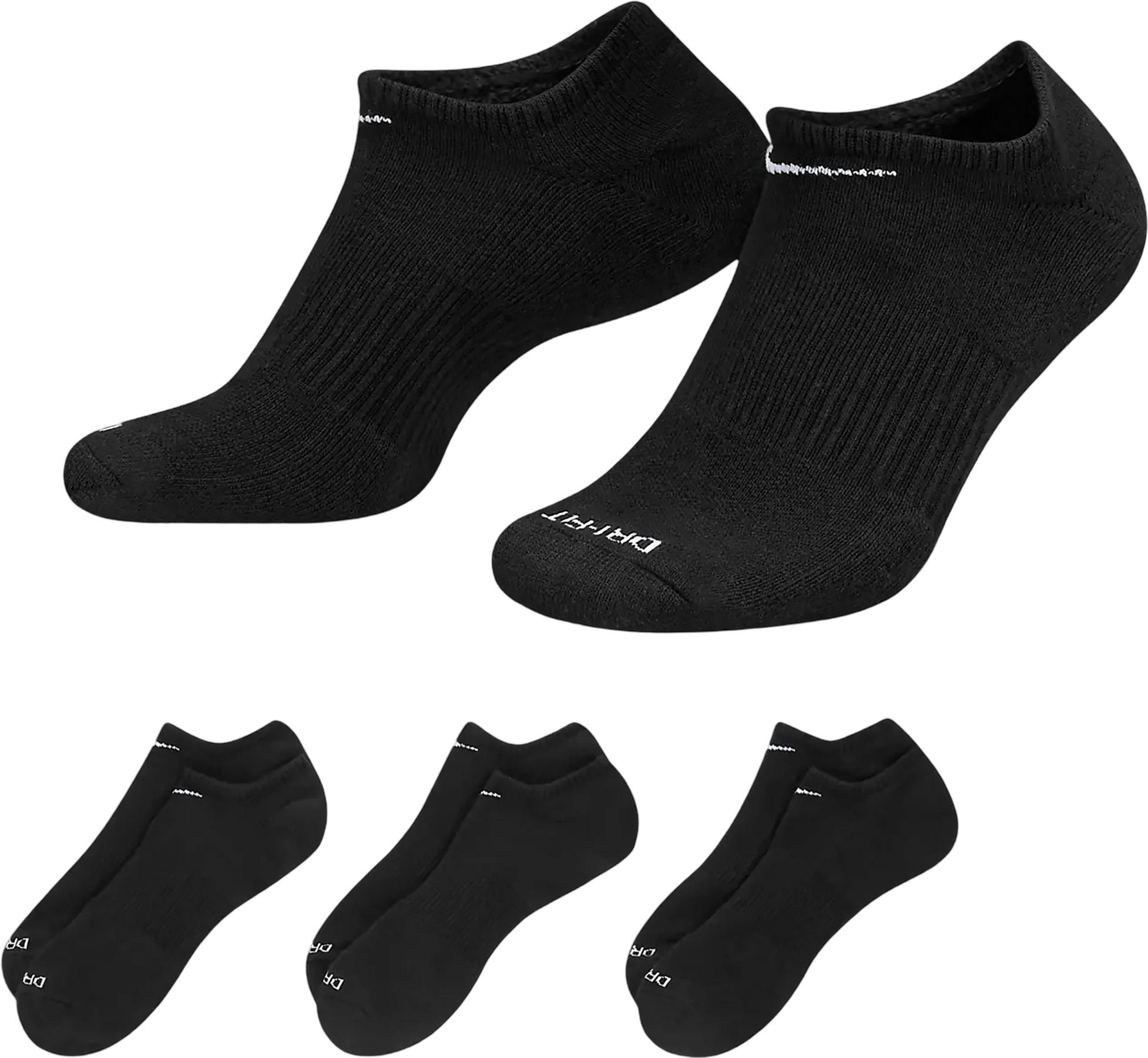 Product gallery image number 3 for product Nike Everyday Plus 3 Pairs Cushioned Training No-Show Socks 