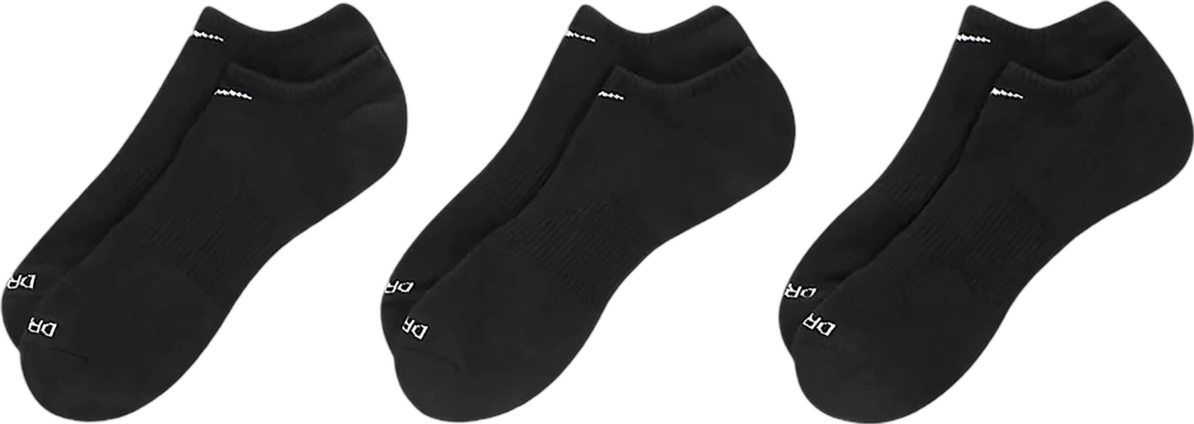 Product image for Nike Everyday Plus 3 Pairs Cushioned Training No-Show Socks 