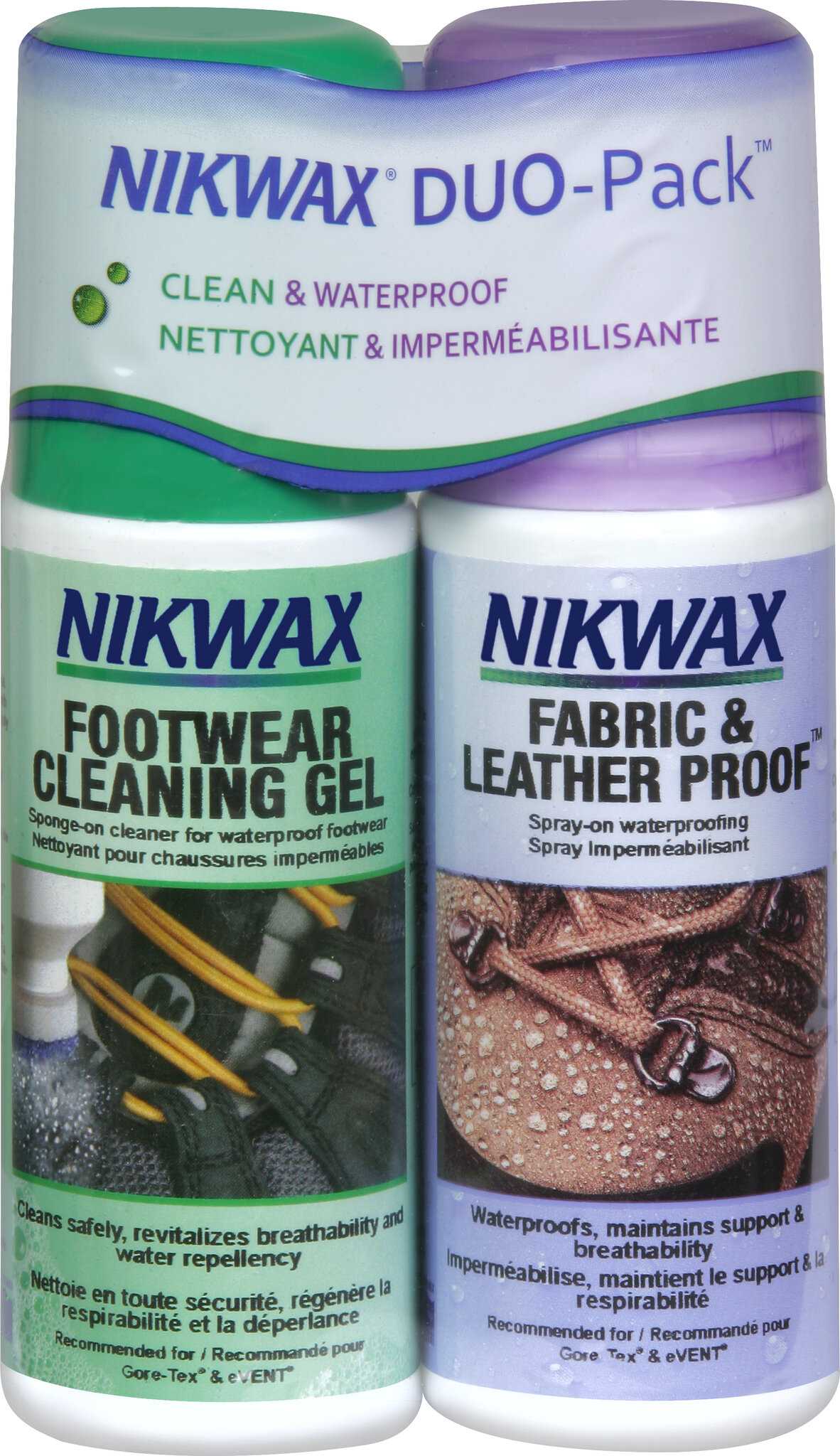 Product image for Fabric and Leather Footwear Clean and Waterproof Duo Pack
