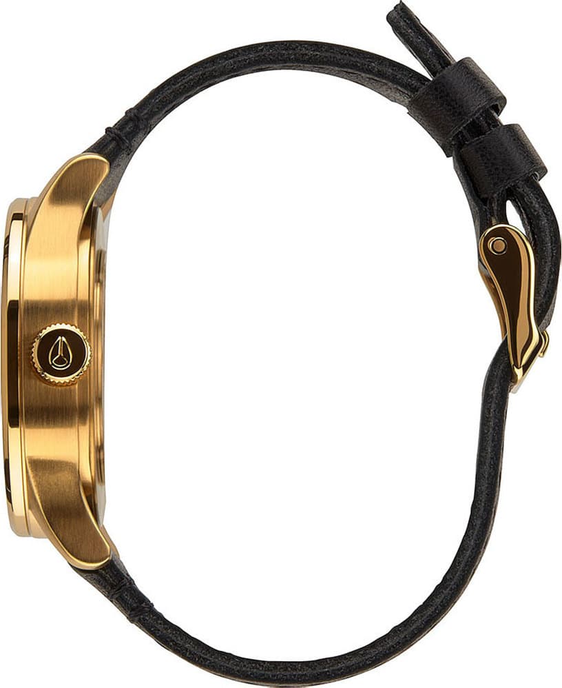 Product gallery image number 6 for product Sentry 38 Leather Gold/Black Watch - Men's