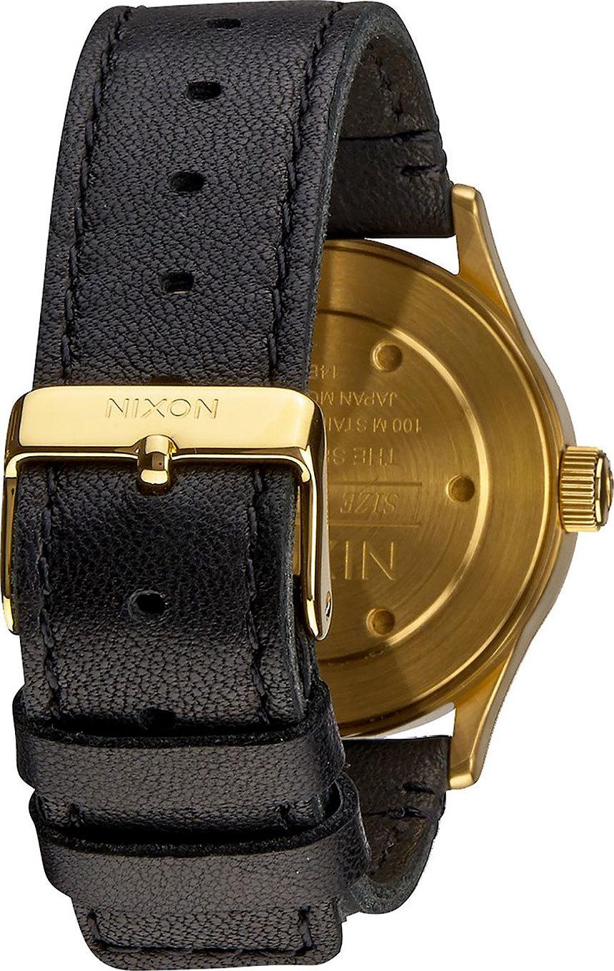 Product gallery image number 4 for product Sentry 38 Leather Gold/Black Watch - Men's