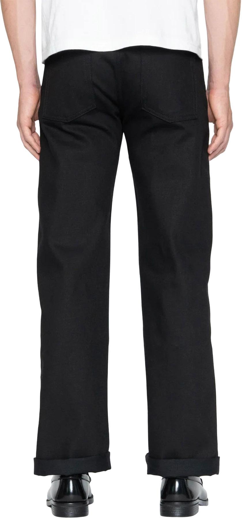 Product gallery image number 6 for product Jean Strong Guy - Solid Black Selvedge - Homme