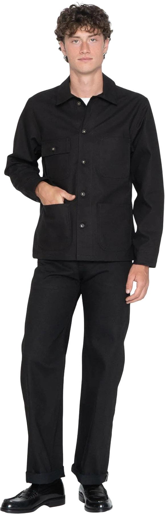 Product gallery image number 3 for product Jean Strong Guy - Solid Black Selvedge - Homme