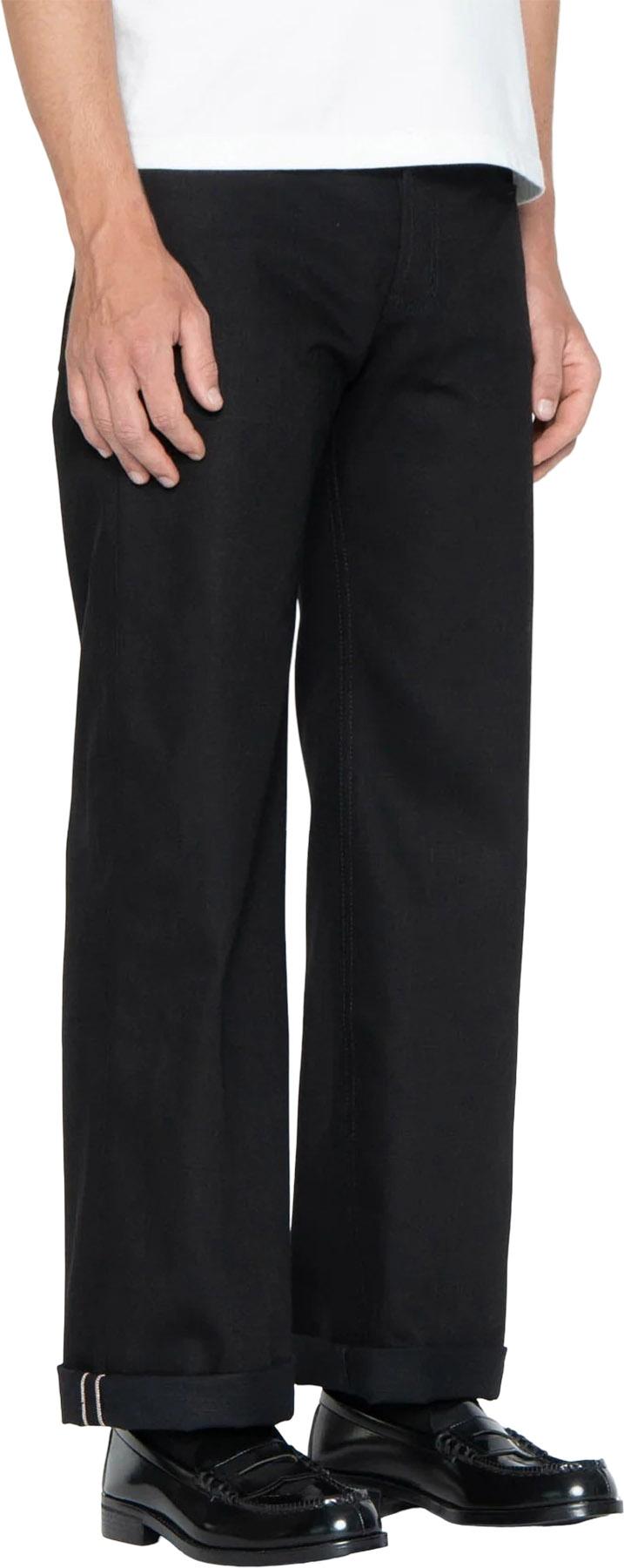 Product gallery image number 2 for product Jean Strong Guy - Solid Black Selvedge - Homme