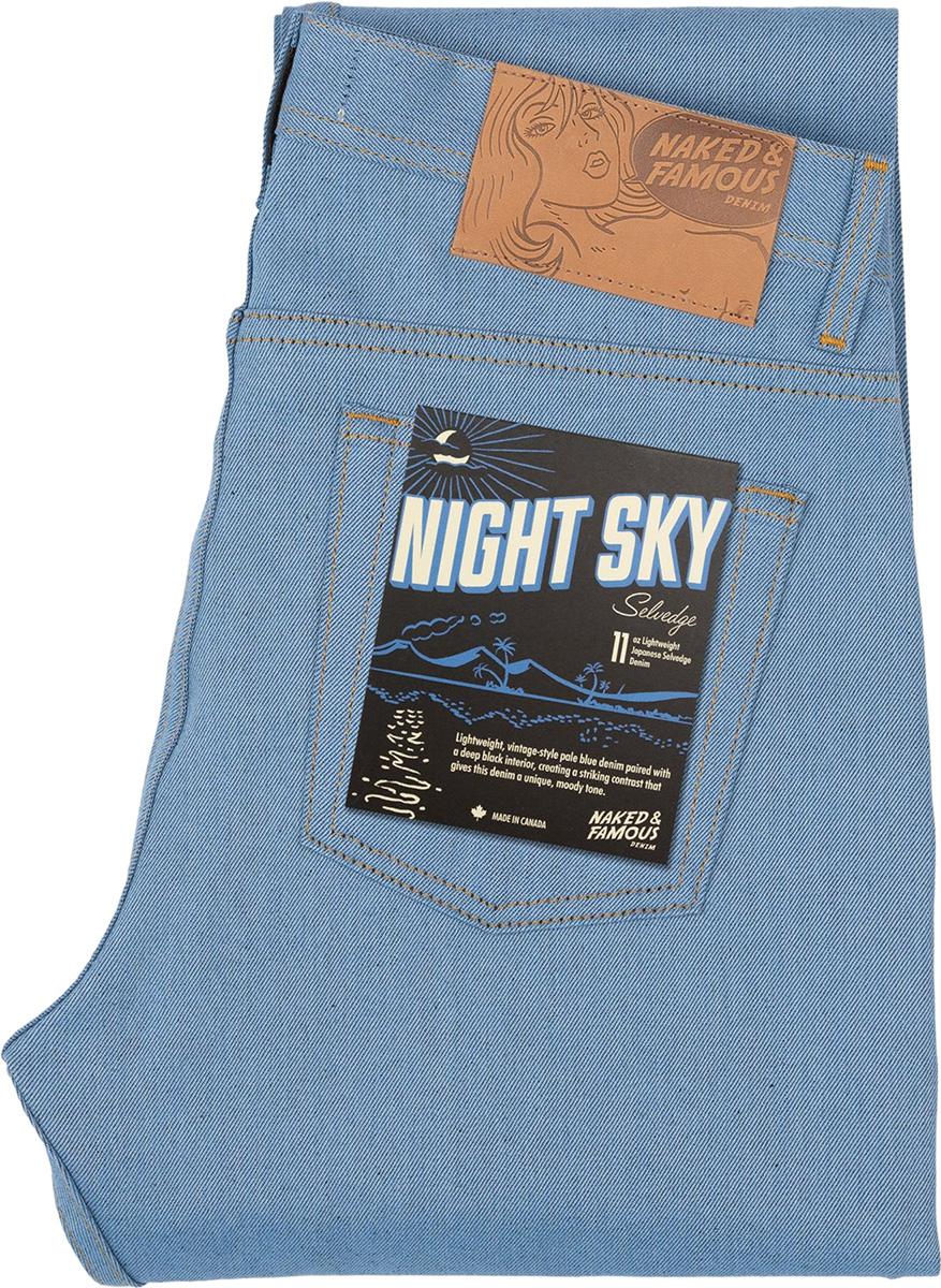 Product gallery image number 6 for product Jean Weird Guy - Night Sky Selvedge - Homme