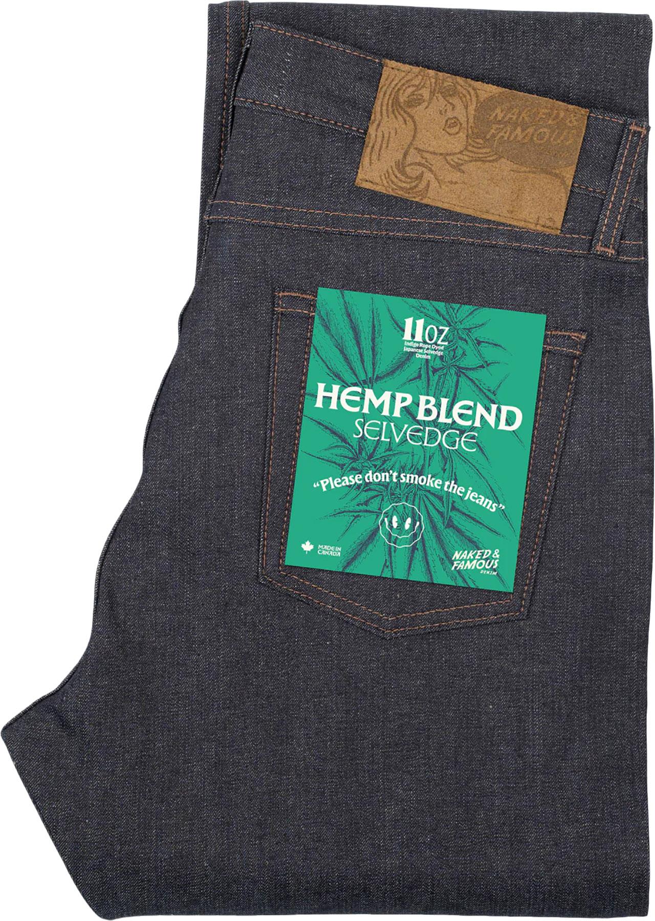Product gallery image number 6 for product Jean à lisière en mélange de chanvre Strong Guy - Homme