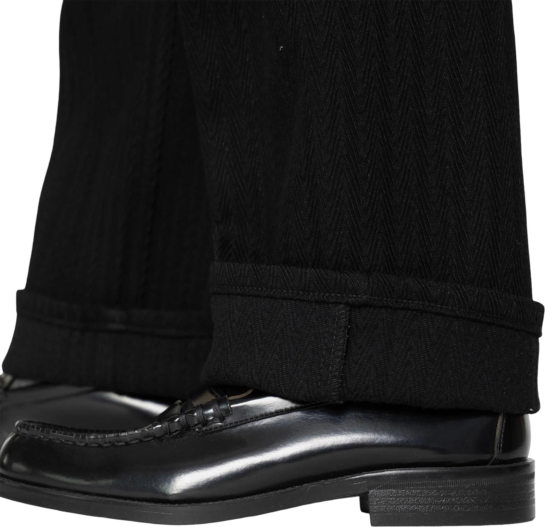 Product gallery image number 6 for product Pleated Trouser Black Sugiaya Pants - Men's