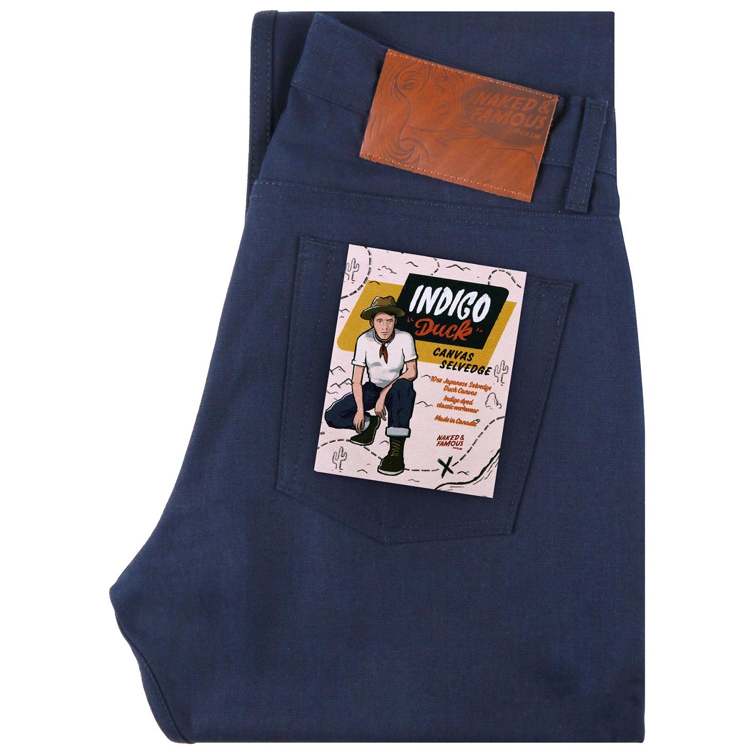 Product gallery image number 1 for product Weird Guy Jeans - Indigo Duck Canvas Selvedge - Men's
