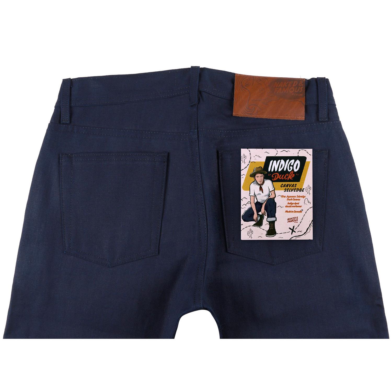 Product gallery image number 2 for product Weird Guy Jeans - Indigo Duck Canvas Selvedge - Men's