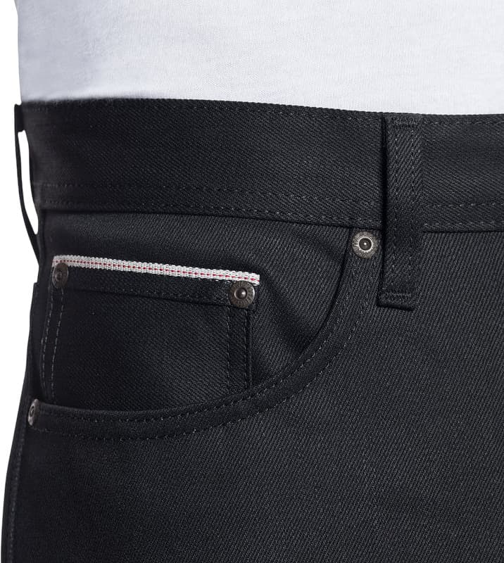 Product gallery image number 2 for product Weird Guy Jeans - Black Cobra Stretch Selvedge - Men's