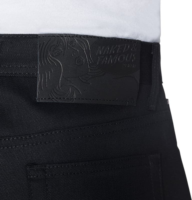 Product gallery image number 5 for product Weird Guy Jeans - Black Cobra Stretch Selvedge - Men's