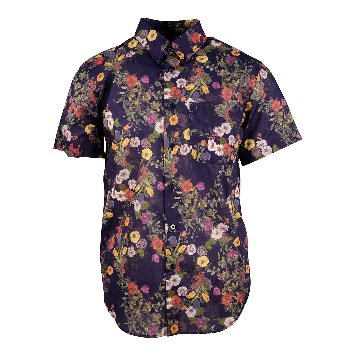Product gallery image number 3 for product Short Sleeve  Antique Botanical Painting - Men's