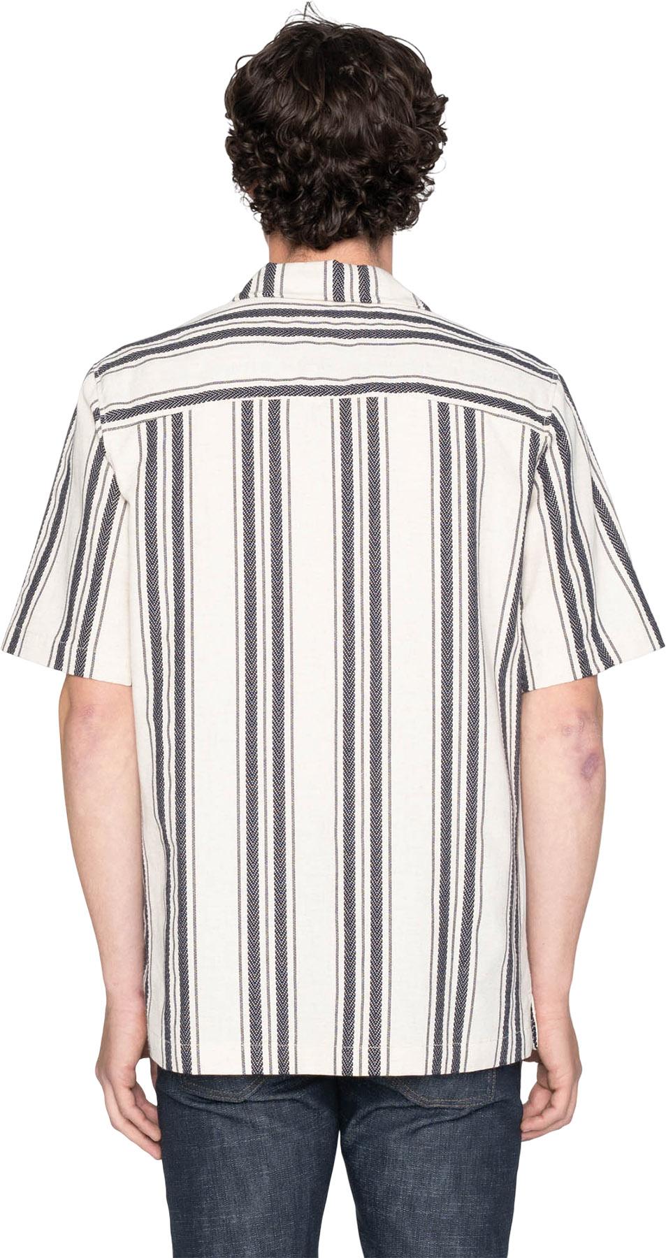 Product gallery image number 3 for product Chemise Aloha - Dobby Bands - Natural - Homme