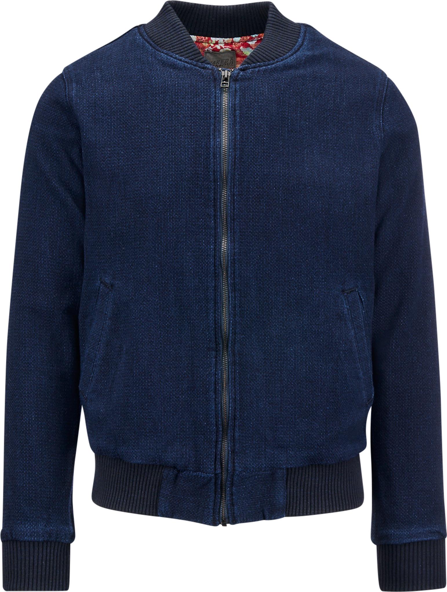 Product gallery image number 1 for product Bomber Jacket - Indigo Basketweave - Men's