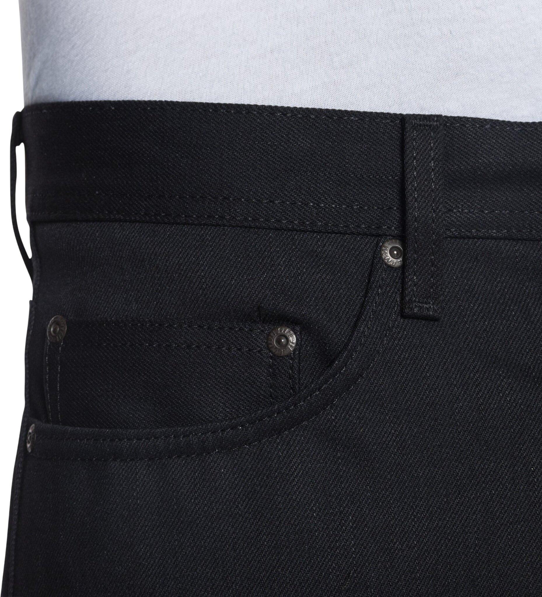 Product gallery image number 6 for product Weird Guy Jeans - Solid Black Selvedge - Men's