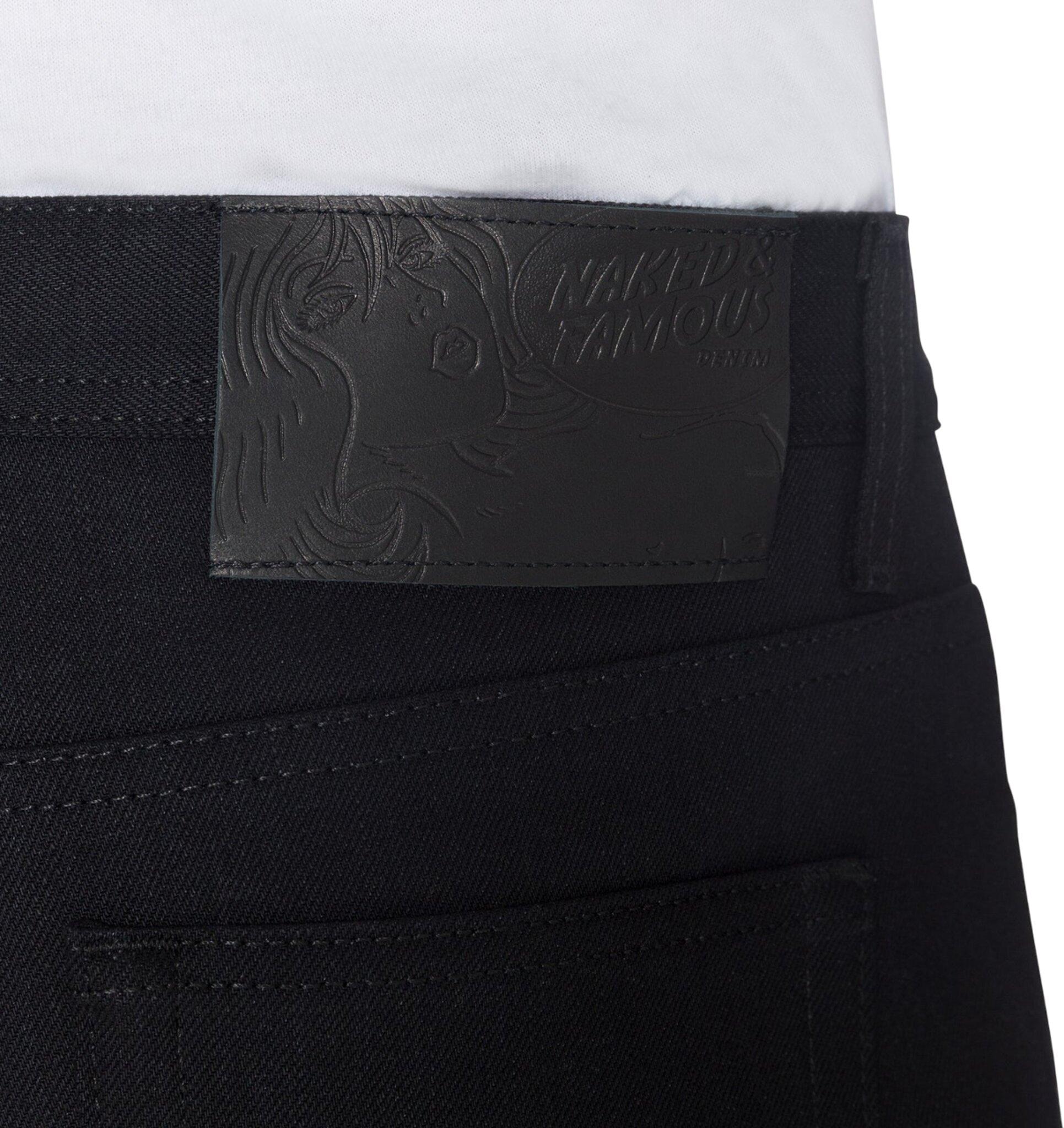 Product gallery image number 2 for product Weird Guy Jeans - Solid Black Selvedge - Men's