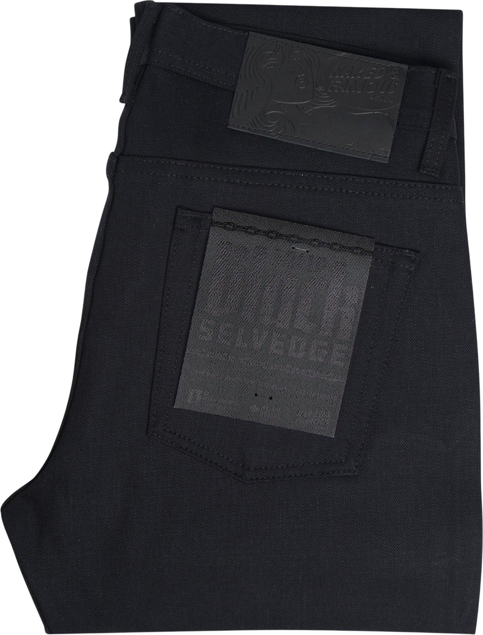 Product gallery image number 7 for product Weird Guy Jeans - Solid Black Selvedge - Men's