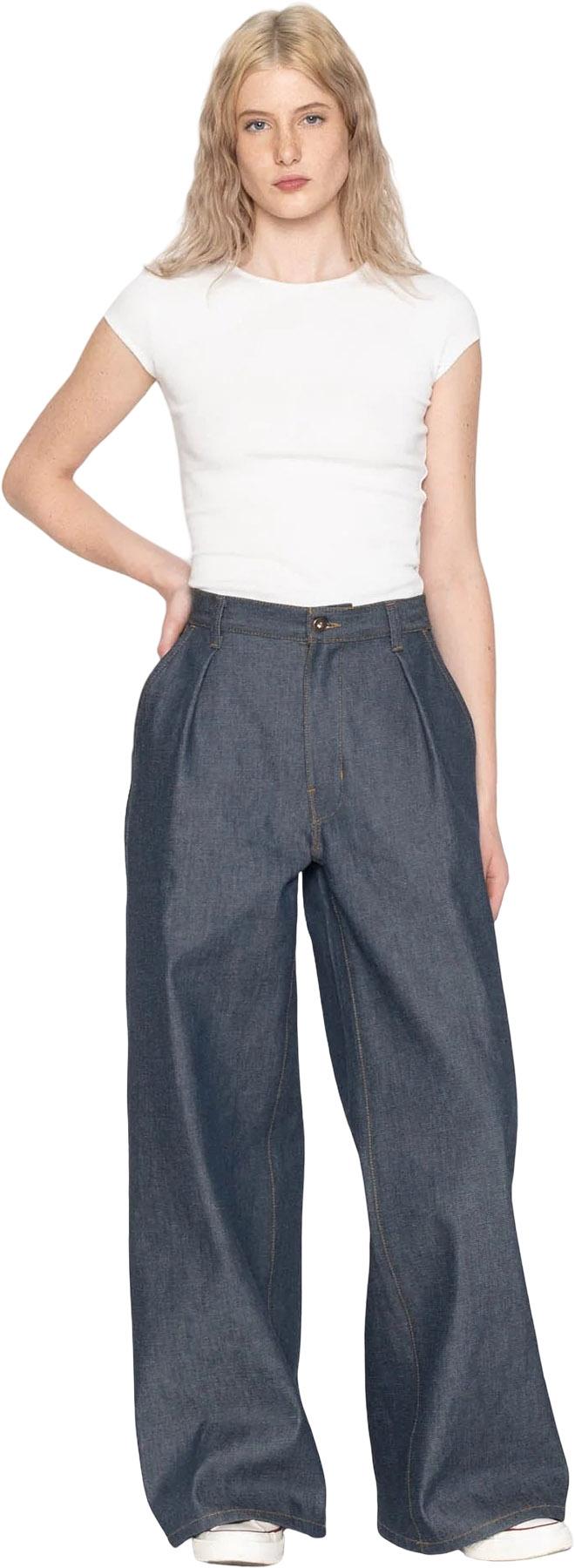 Product gallery image number 3 for product Wide Leg Trouser - Natural Indigo - Women's