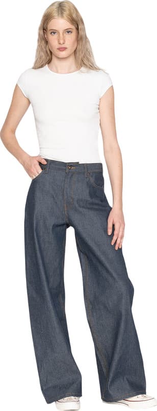 Product gallery image number 3 for product Wide Wild West Jeans - Natural Indigo - Women's