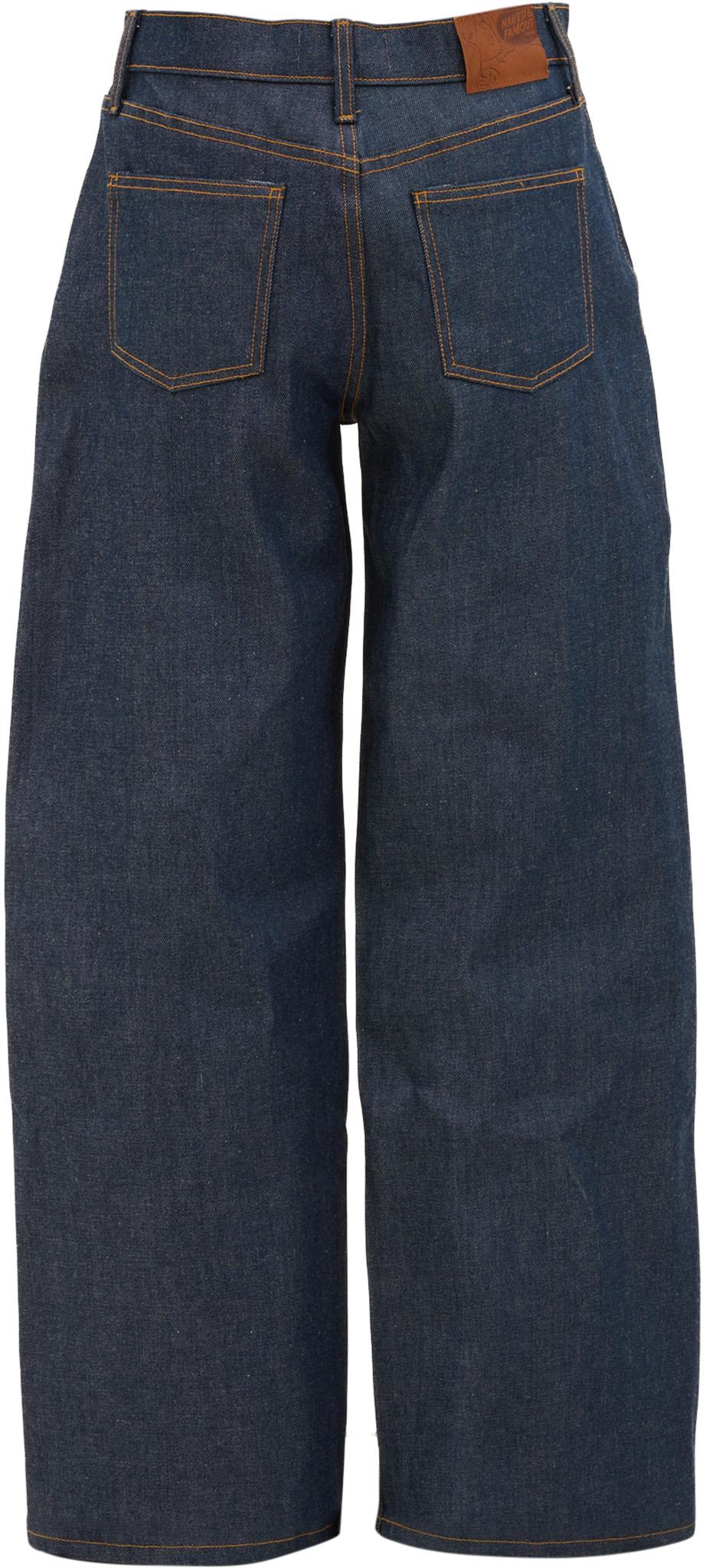 Product gallery image number 9 for product Wide Wild West Jeans - Natural Indigo - Women's