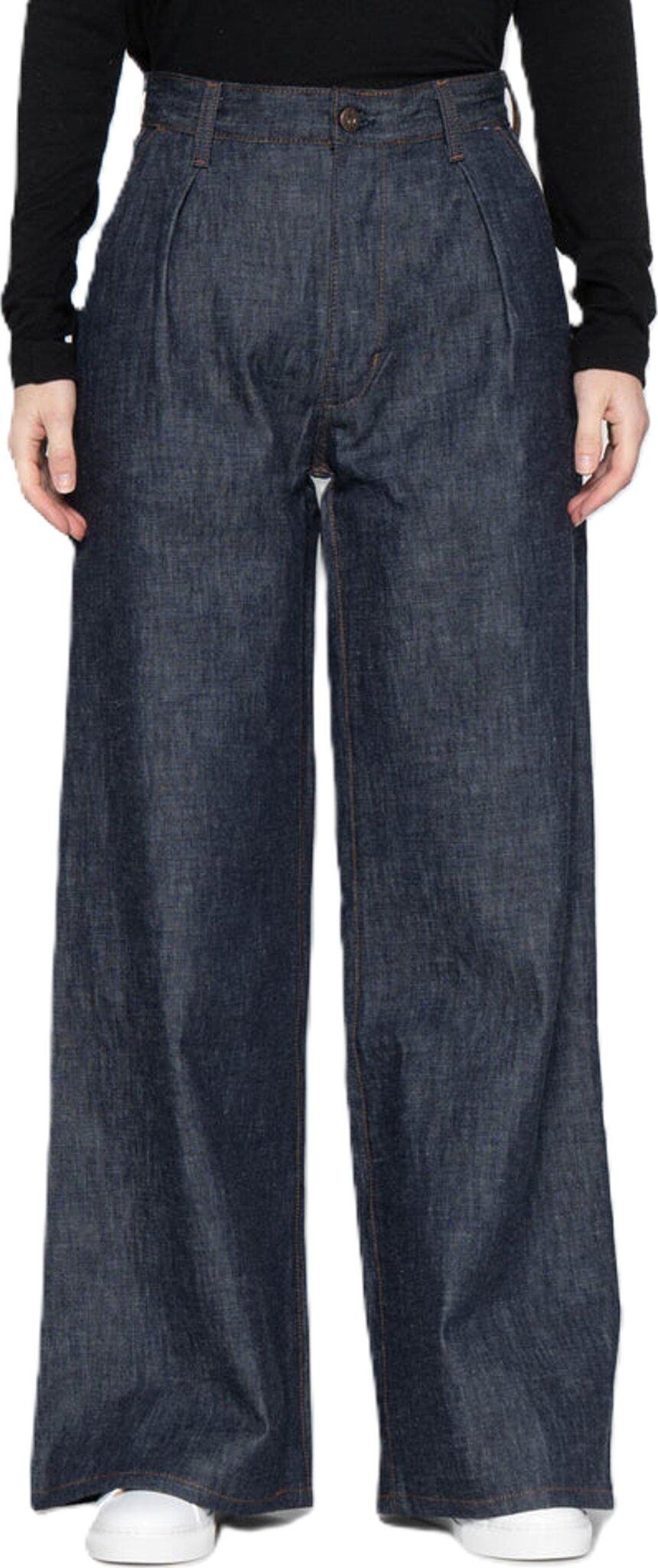 Product gallery image number 6 for product Wide Leg Trouser - Rinsed Denim - Indigo - Women's