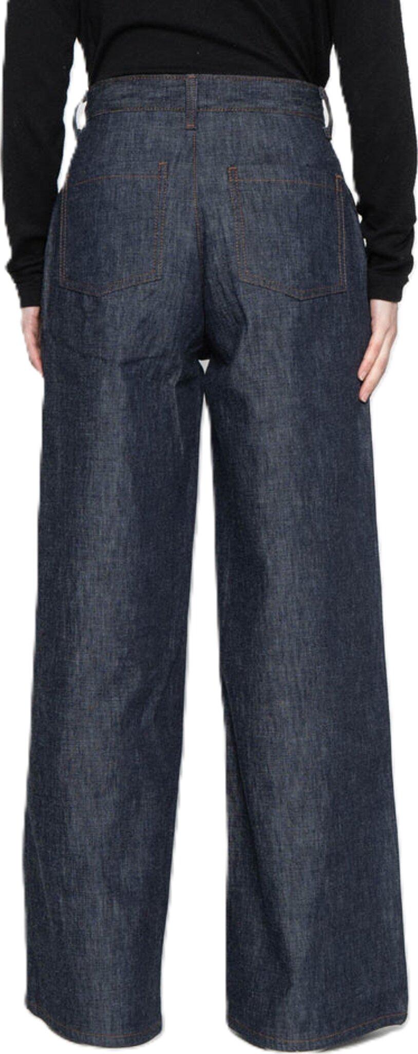 Product gallery image number 4 for product Wide Leg Trouser - Rinsed Denim - Indigo - Women's