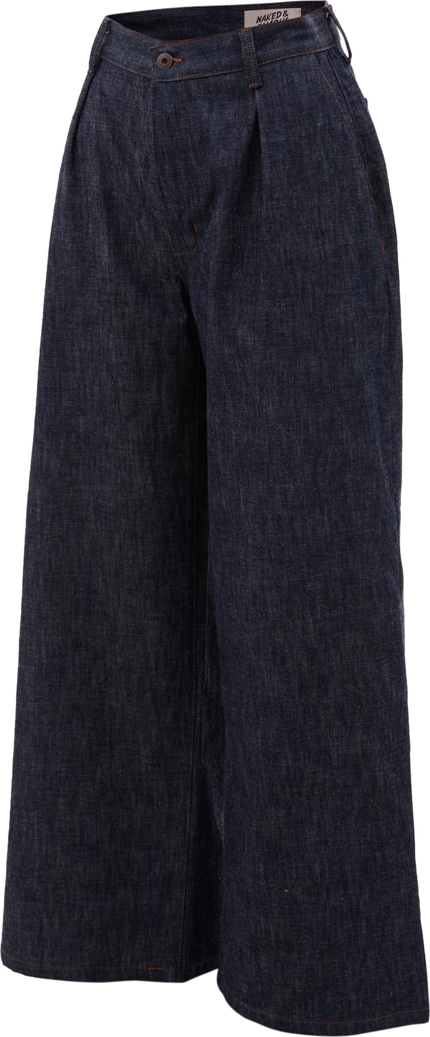 Product gallery image number 2 for product Wide Leg Trouser - Rinsed Denim - Indigo - Women's