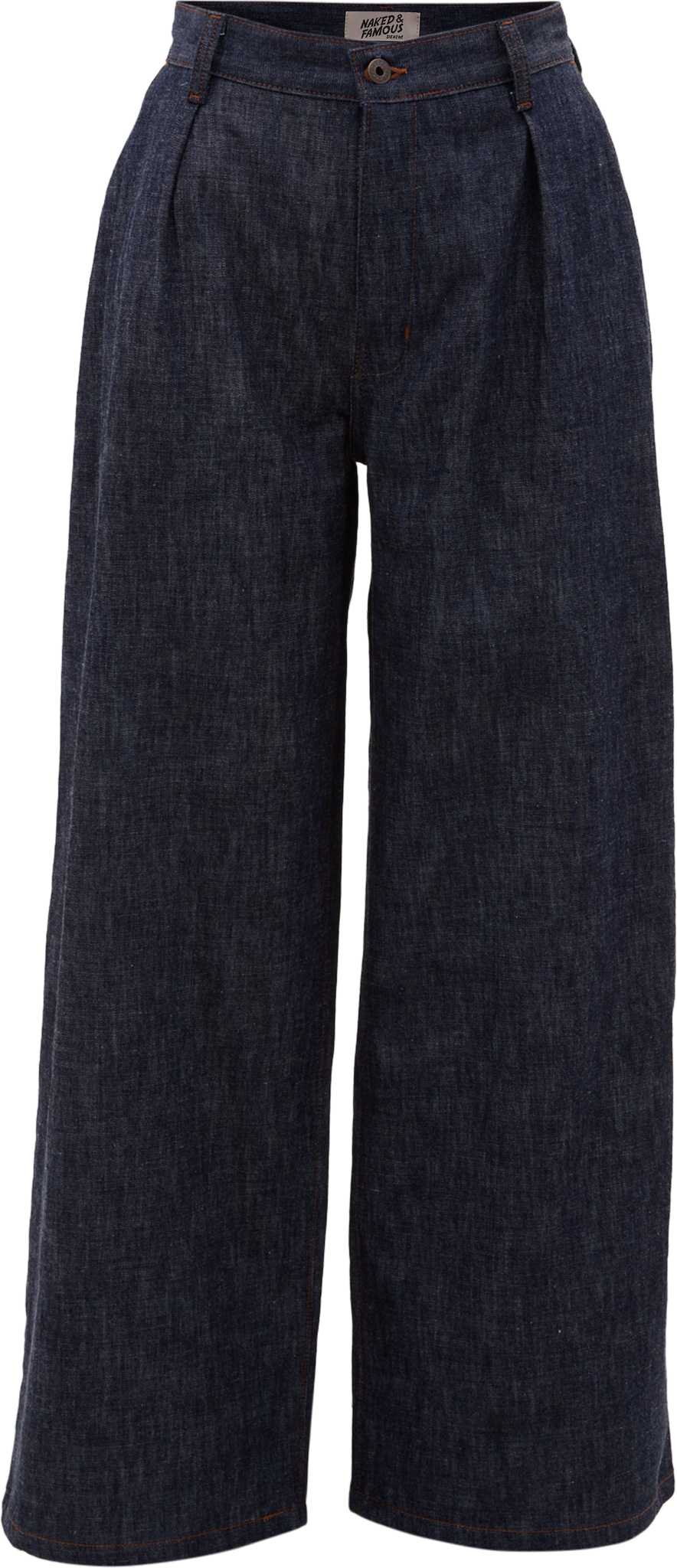 Product image for Wide Leg Trouser - Rinsed Denim - Indigo - Women's