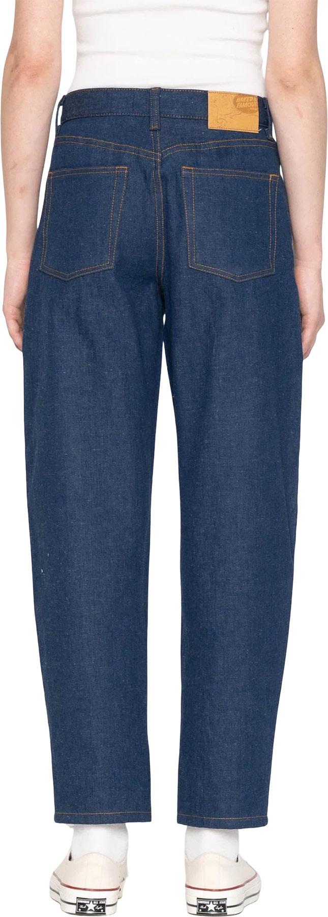 Product gallery image number 2 for product Bestie Jeans - 2x1 Dungaree Nep Denim - Mid Indigo - Women's