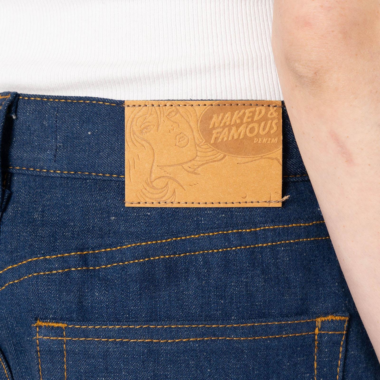 Product gallery image number 7 for product Bestie Jeans - 2x1 Dungaree Nep Denim - Mid Indigo - Women's
