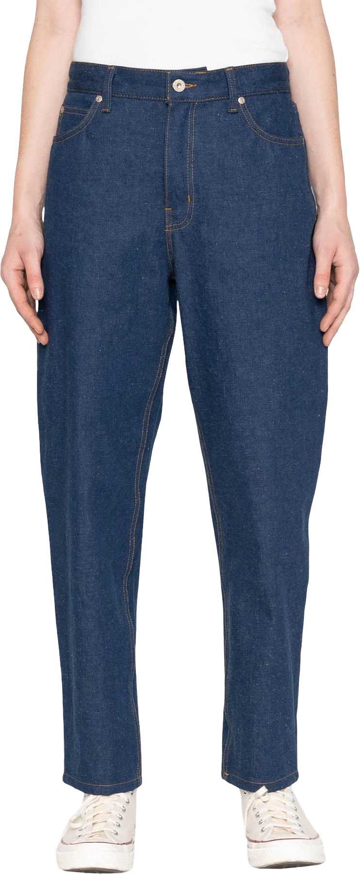 Product image for Bestie Jeans - 2x1 Dungaree Nep Denim - Mid Indigo - Women's