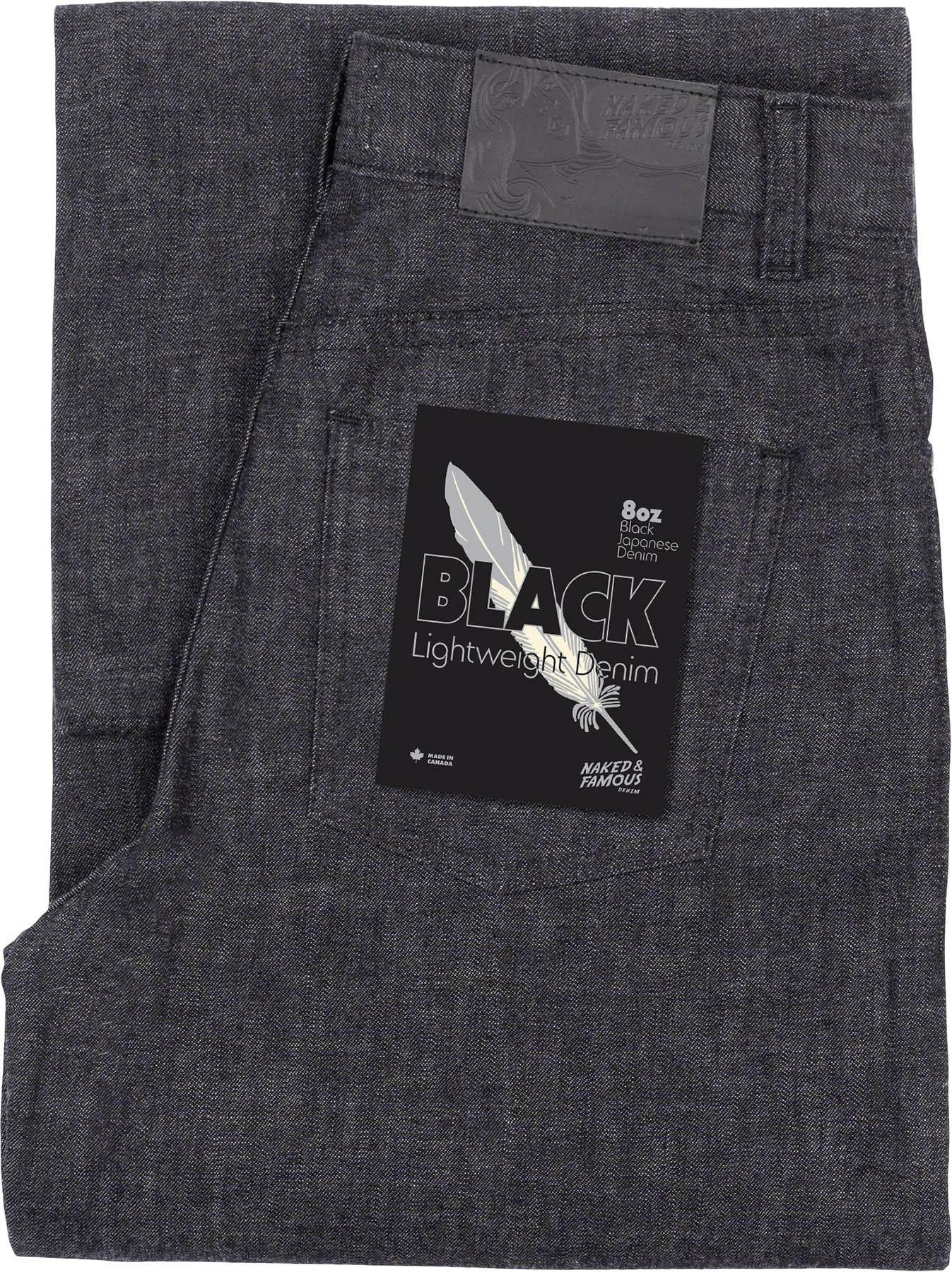 Product gallery image number 7 for product Wide Wild West Jeans - Black Lightweight Denim - Black - Women's