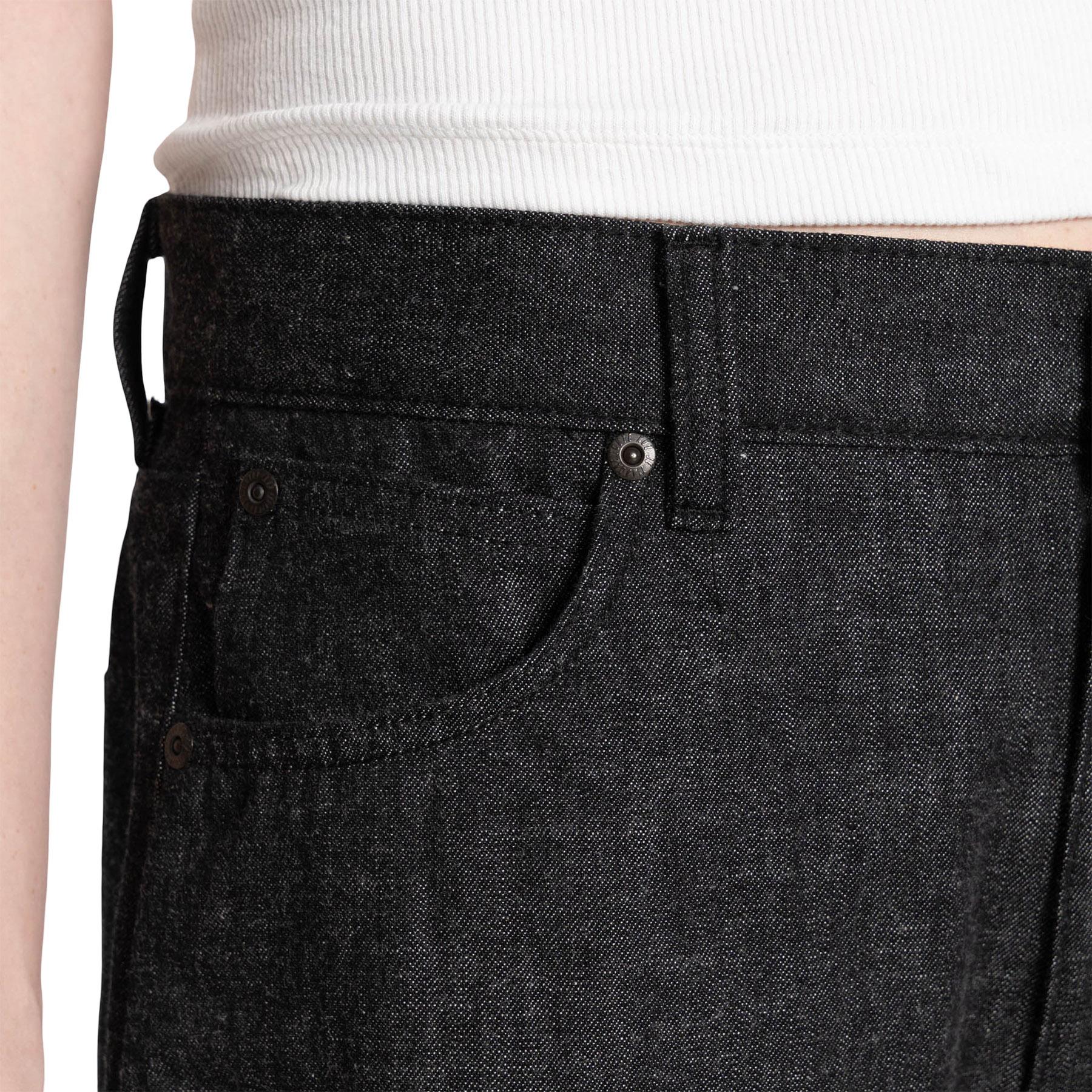 Product gallery image number 4 for product Wide Wild West Jeans - Black Lightweight Denim - Black - Women's