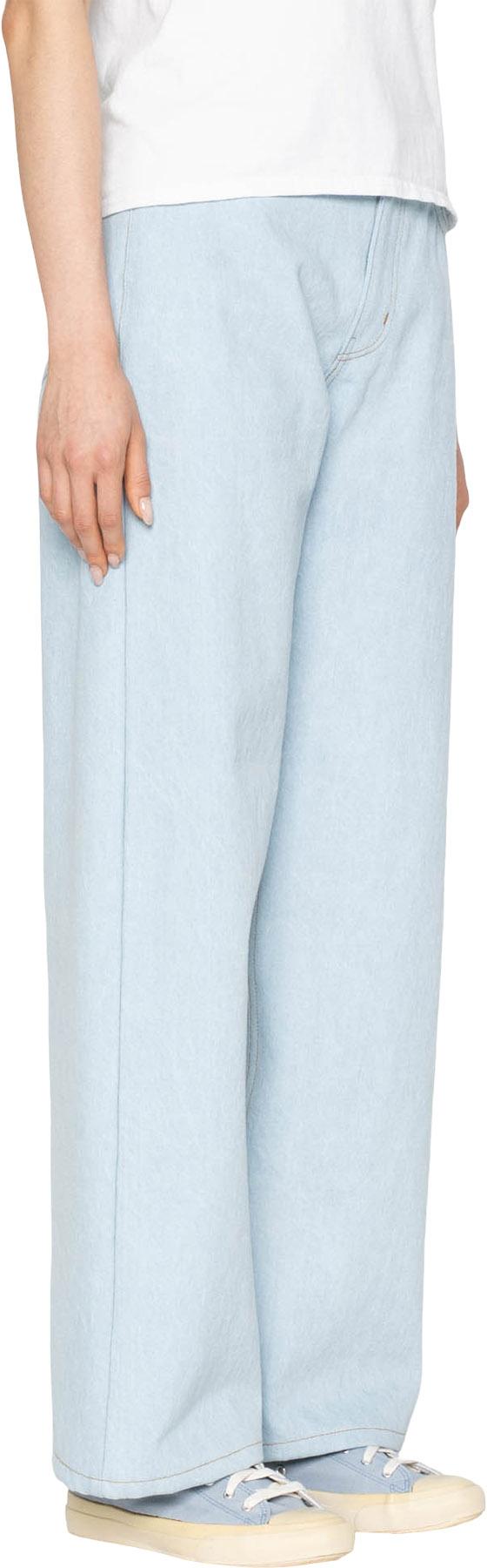 Product gallery image number 2 for product Wide Wild West Jeans - Secret Agent - Bleach Blue - Women's