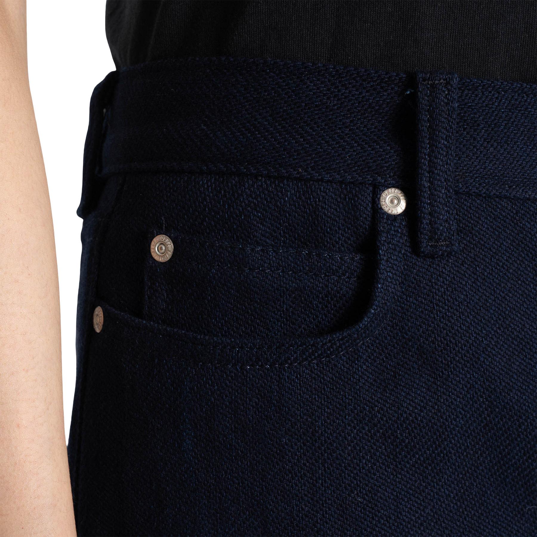 Product gallery image number 3 for product Bestie Jeans - Maekake Dobby - Indigo - Women's