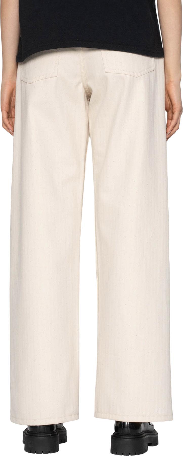 Product gallery image number 6 for product Wide Wild West Jeans - Hard Twist Organic Herringbone - Ecru - Women's