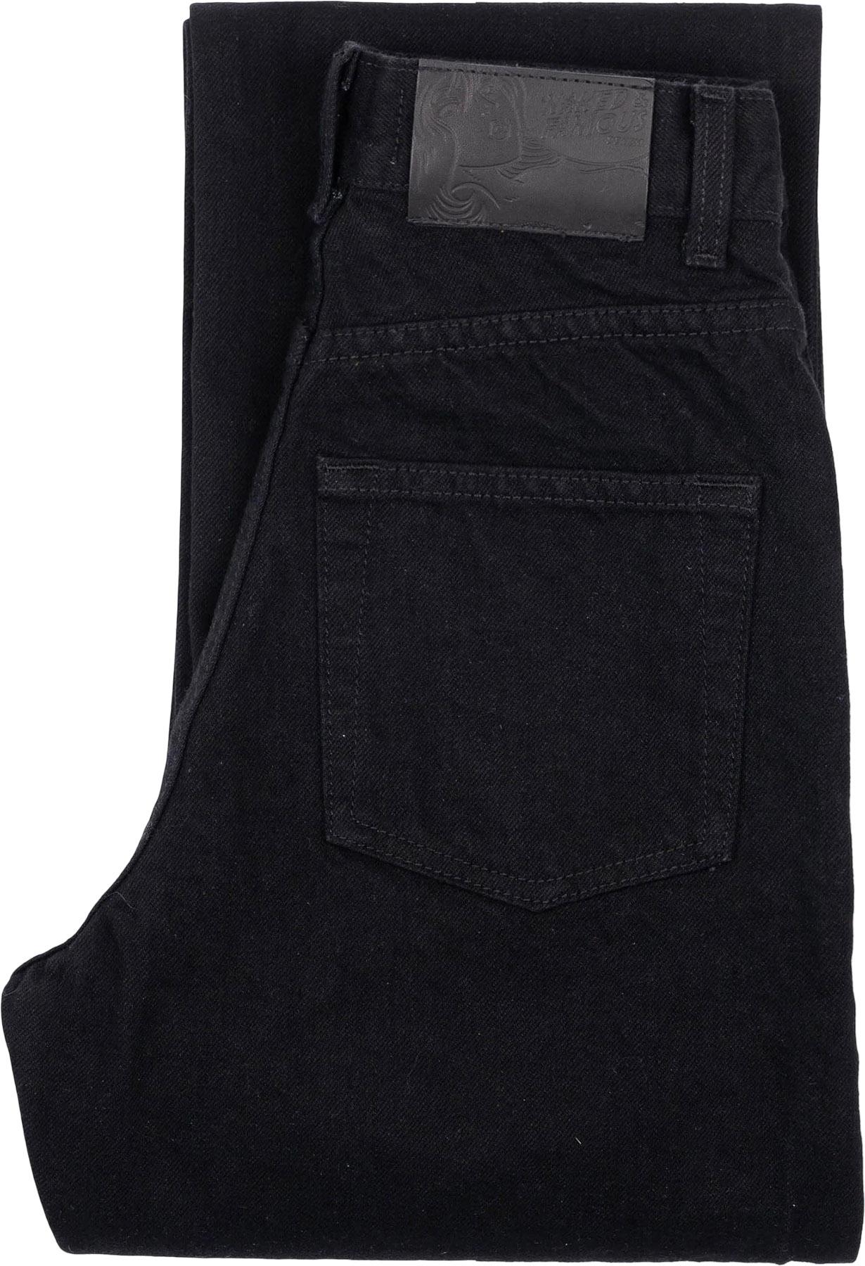 Product gallery image number 3 for product True Girl Jeans - Solid Black Selvedge Washed - Women's