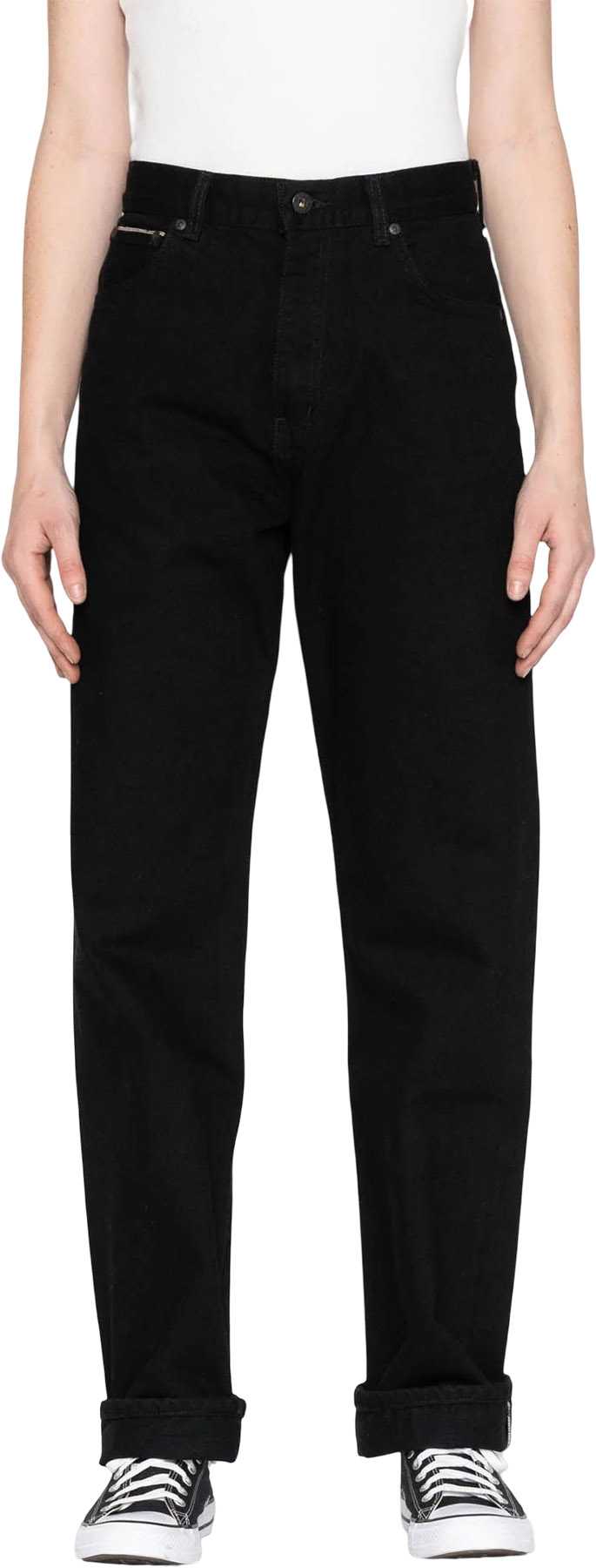 Product image for True Girl Jeans - Solid Black Selvedge Washed - Women's