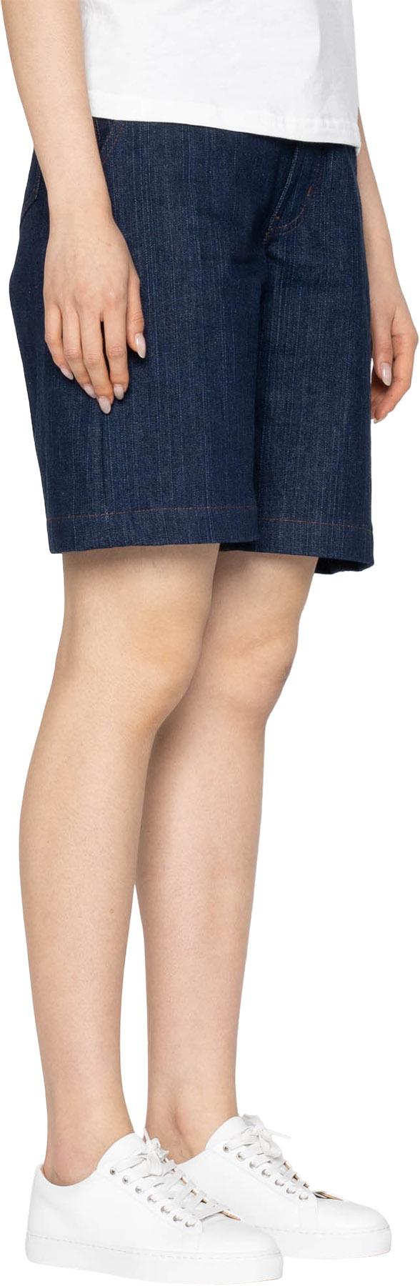 Product gallery image number 2 for product Andie Bermuda Shorts - Vertical Slub Denim - Indigo - Women's