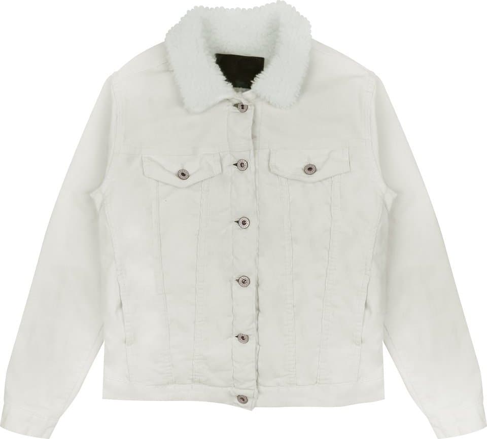 Product gallery image number 1 for product Sherpa Jacket - Ivory Stretch Corduory - Women's
