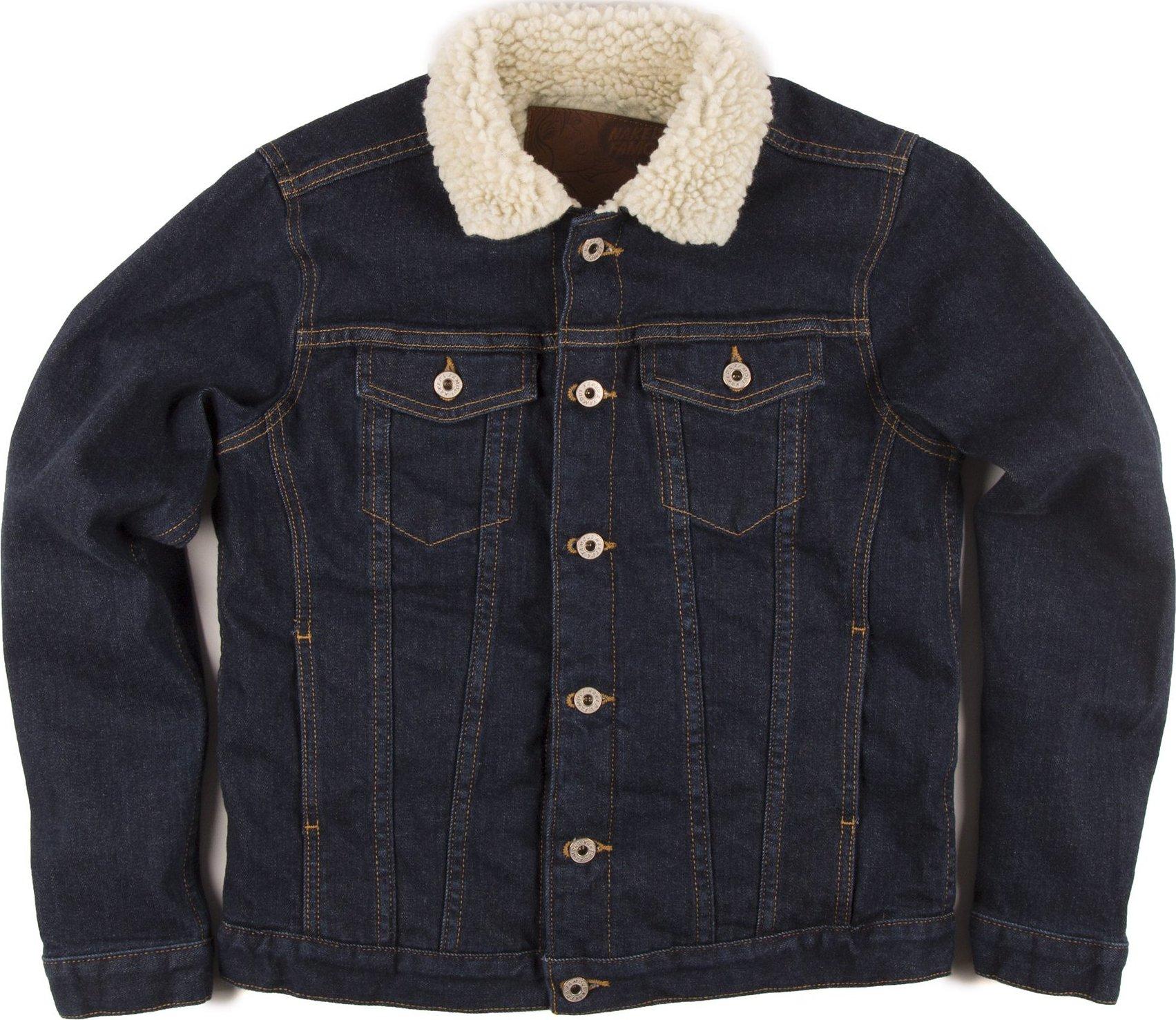 Product gallery image number 1 for product Denim Sherpa Jacket - 13oz Indigo Stretch Denim - Women's