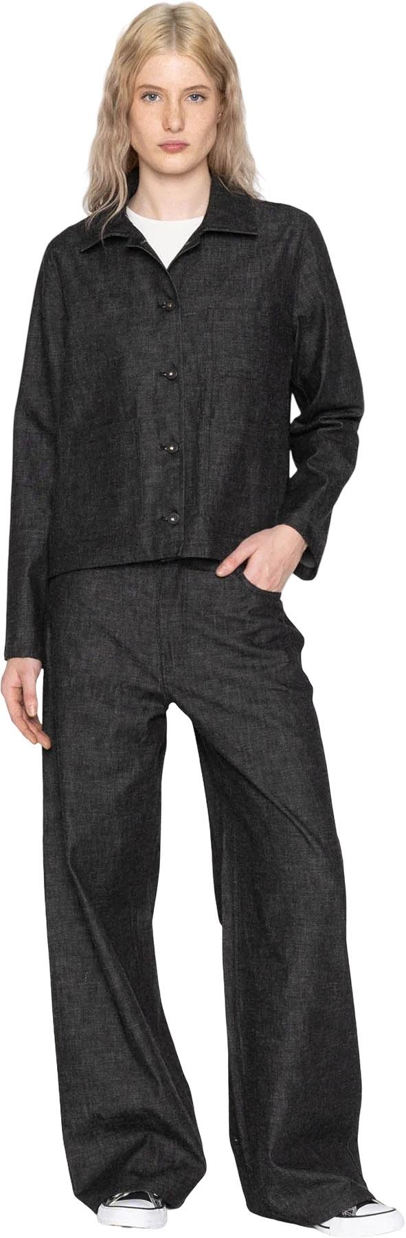 Product gallery image number 3 for product Gracie Shirt - Black Lightweight Denim - Black - Women's