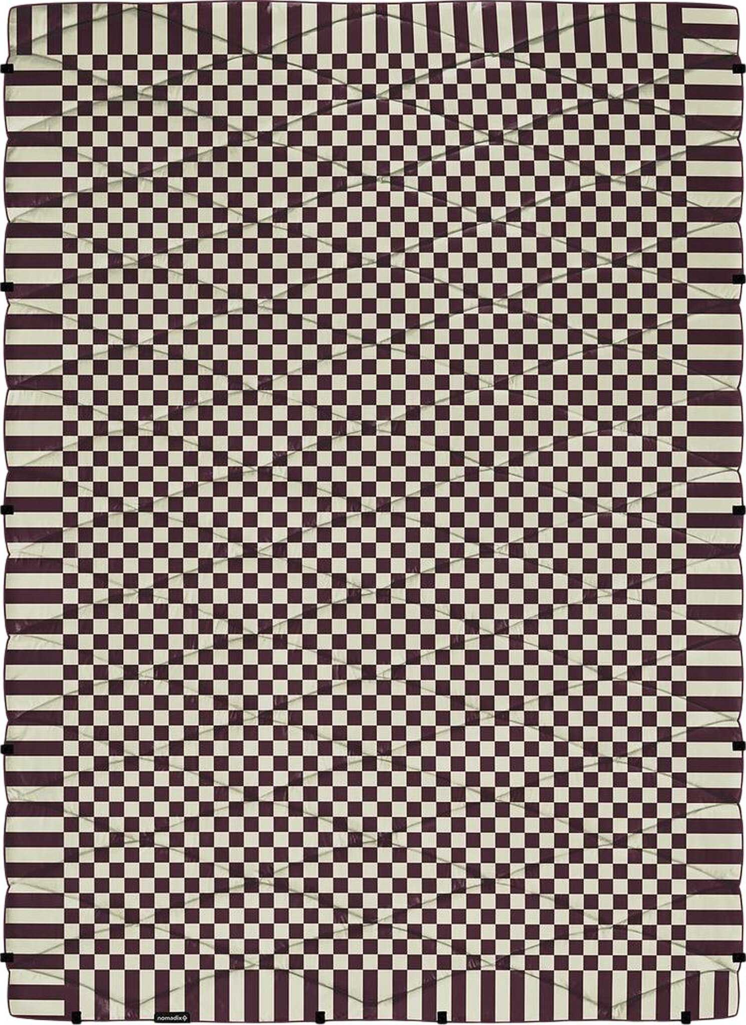 Checked Out Burgundy