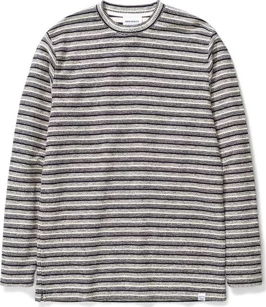 Product gallery image number 1 for product Johannes Textured Stripe Long Sleeve Tee - Men's
